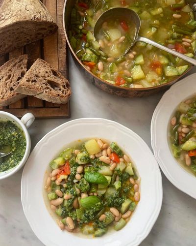 Rachel Roddy’s summer minestrone with pesto – recipe