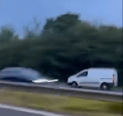 Stolen van in high speed ‘wrong way’ chase on A20 before being rammed off road by Met Police