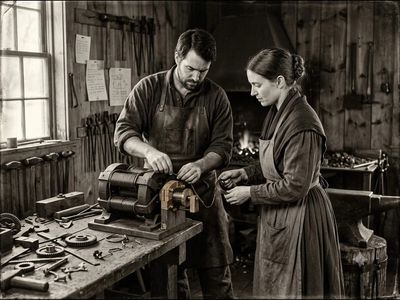 In 1834, an American blacksmith along with his wife built the first practical DC electric motor, creating a blueprint for modern electrical machinery