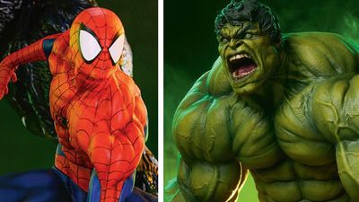 This artist turns iconic characters like Spider-Man and Hulk into sculptural Marvels