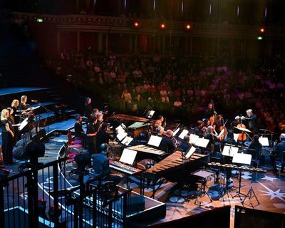 The Gesualdo Six/Colin Currie Group review – surely the year’s most atmospheric Prom