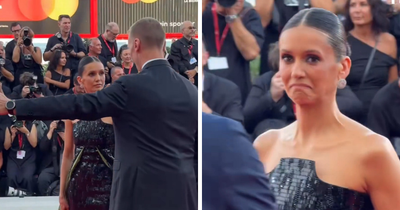 Nina Dobrev Has Horrible Moment After Security Guard Forces Her Out Of The Venice Film Festival Red Carpet