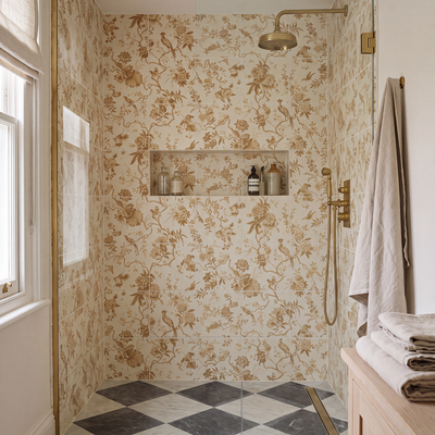 Retro floral bathrooms are back on trend – here's how to use floral prints tastefully in a wash space in 2026