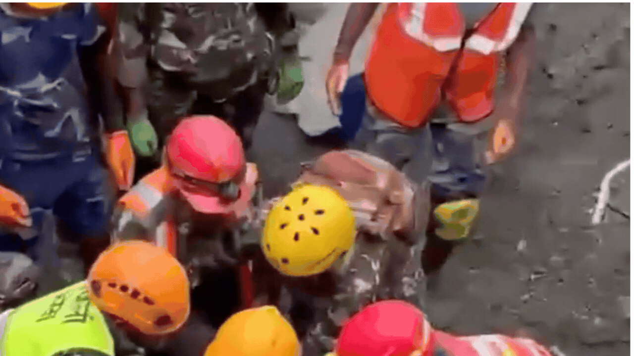 Watch: 2 workers make it out alive 9 days after Nepal floods hit hydropower tunnel