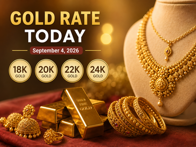 Gold rate today: Check 18k, 20k, 22k, 24k gold prices (September 4, 2026) at Tanishq, Malabar Gold & Diamonds, Kalyan Jewellers, Joyalukkas and IBJA