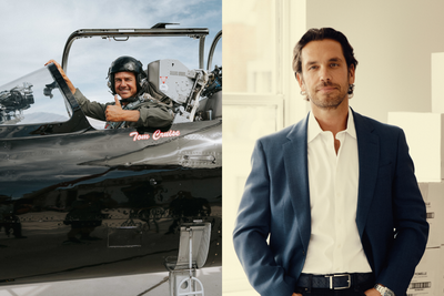 He failed the military pilot eye test—so he built a $1 million-a-day traffic company and bought flying lessons. Now he’s Top Gun’s stunt pilot