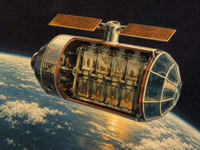 In 1967, NASA flew flour beetle pupae on Biosatellite II for 45 hours; radiation and weightlessness raised wing abnormalities in flight from 29.9% to 44.8%