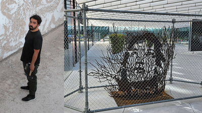 In 2023, Portuguese street artist Vhils turned coal-plant remains into 13 underwater sculptures; transplanted corals now shelter octopuses, crabs and urchins