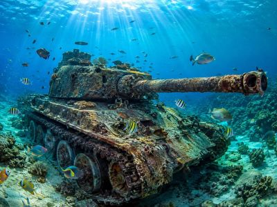 In 2010, Thailand lowered 25 retired battle tanks into 80 feet of water off Narathiwat; a decade later, local fishermen reported a sharp boost in catches