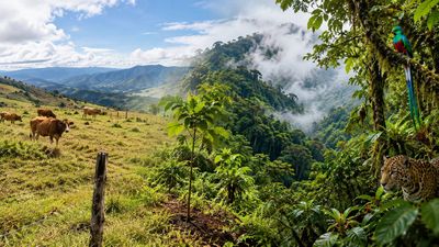 In 2002, professor Ian Giddy and librarian Jenny Giddy bought a Costa Rican cattle farm to restore its cloud forest; 50,000 trees later, more than 300 bird species had been recorded