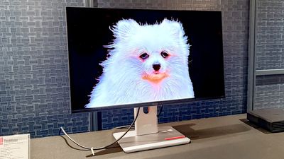I went eyes-on with Lenovo’s new 27-inch 4K OLED monitor — and now I want it for work