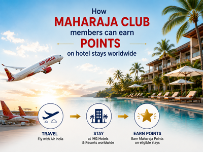 Air India’s Maharaja Club members can earn points on hotel stays worldwide as airline joins hands with IHG Hotels & Resorts