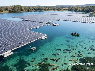 Solar panels cut light by 80% in sea cucumber ponds, but what happened to sea cucumbers surprised scientists