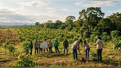 In 2008, Bosques Amazonicos SAC began training Ucayali farmers to grow food sustainably. 10 years later, hundreds of jobs were created and forest was regenerated in Peru