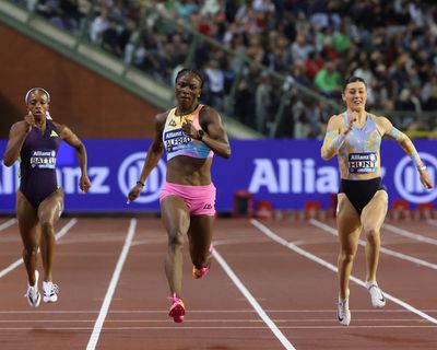 Amy Hunt left trailing by Julien Alfred in women’s 200m Diamond League final