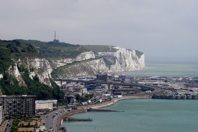 Traffic chaos at Dover as masked protesters block access to port