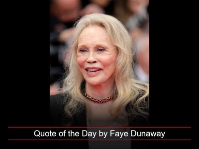 Quote of the Day by Faye Dunaway: 'Softness and femininity like yours people don't expect of me...'-Inspiring life lessons on femininity, vulnerability, and emotional strength by the iconicBonnie and Clyde star