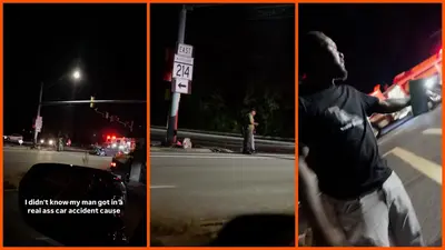 Man sees his DoorDash driver’s wrecked car and notices something sitting nearby: ‘I think that’s my food right there’