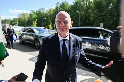 Gianni Infantino refuses to address his Fifa future in rare public appearance