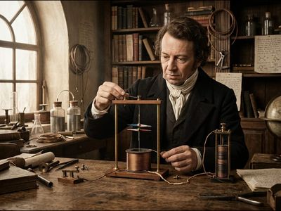 In 1820, a French physicist invented an astatic needle which canceled out the Earth's magnetic field, enabling the creation of the sensitive Galvanometer