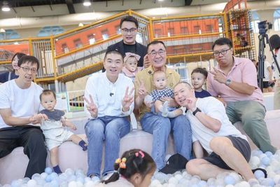 參觀基隆室內兒童樂園 李四川：當選後打造「新北BabyBoss」