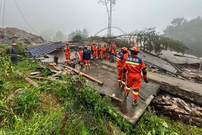 Mudslide death toll in China rises to 3 after heavy rain from Typhoon Saudel