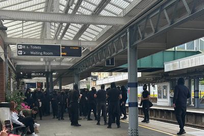 Minister condemns masked protesters who blocked access to Dover port in ‘stop the boats’ march