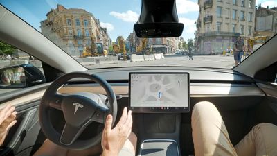 This Tesla FSD Ride Through Brussels Went Well. Mostly