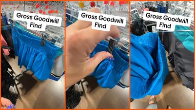Woman almost bought a pair of Goodwill shorts. She wasn’t prepared for what she found in the crotch section: ‘the clam chowder’