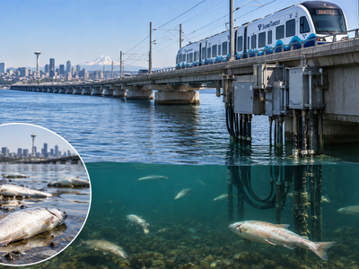 Seattle’s new I-90 light rail opened in March; 5 months later, about 2,000 fish have died near electrical equipment in Lake Washington