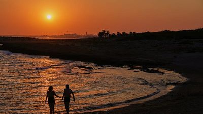 Mediterranean Sea now at spa temperature, daily average 28.54°C on 13 August