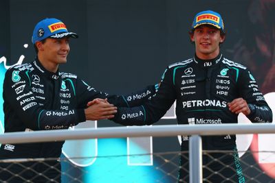 George Russell "not even thinking" of F1 title comeback as Kimi Antonelli "in control"