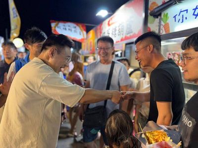 江啟臣清水迺夜市 拋海線雙港願景