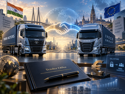 Tata Motors shares in focus as firm launches tender offer for Iveco Group; values company at €3.82 billion