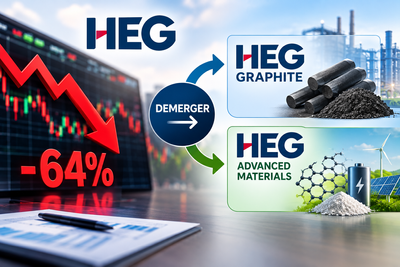 Did HEG shares really crash 64% in one day? Here’s how the demerger math works