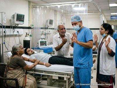 Stroke patient denied emergency surgery by hospital suspecting viral infection; he tested negative elsewhere but died before treatment; court orders hospital to pay Rs 1 crore