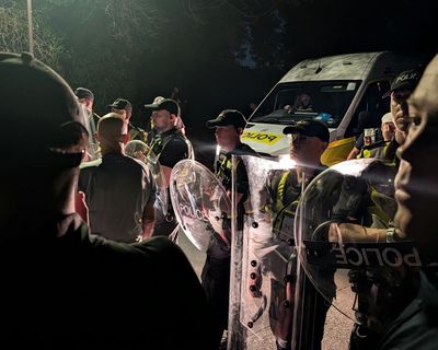 Policing minister makes statement on ‘intimidating and thuggish’ anti-migrant protests – as it happened
