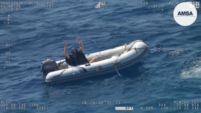 Navy rescues solo Canadian yachtsman as vessel sinks