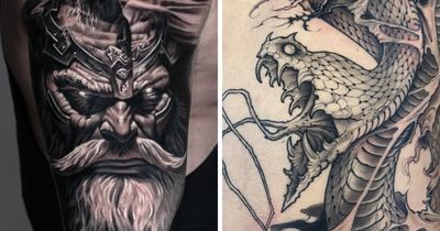16 Bold Tattoo Designs That Draw On Ancient Myths, Gods, And Spiritual Geometry From Our Sacred Gold Studio
