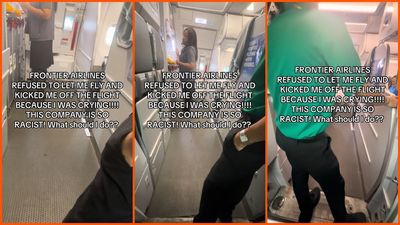 Black mom was crying while waiting for Frontier Airlines flight with her daughter. Then staff allegedly denied her boarding for being ‘disruptive’