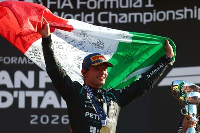 Kimi Antonelli sends emotional message to fans after "indescribable" Italian GP victory