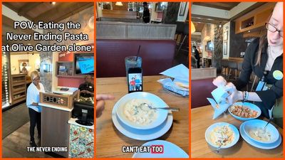 Man walks into Olive Garden and tells server to ‘surprise’ him. They serve him a winning combination but he has 1 regret about the never-ending pasta