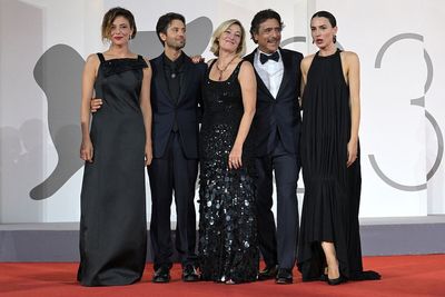 Venice 83 Red Carpet: The Cast of L'estranea Brings Coordinated Black Glamour to the Lido