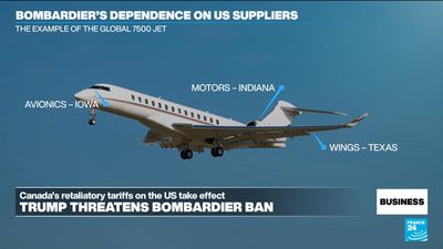Trump threatens ban on Bombardier as Canada's retaliatory tariffs kick in