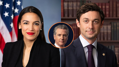 Alexandria Ocasio-Cortez and Jon Ossoff tied in Dem 2028 presidential nomination prediction markets, Gavin Newsom bringing up rear in third