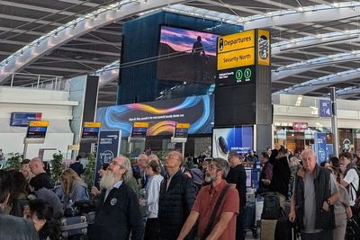 Travel chaos as more than 400 flights cancelled at UK airports