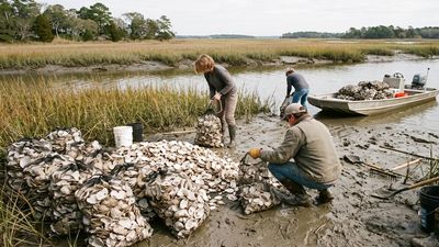 Shell Recycling Speeds Reef Recovery: restaurant waste builds habitat; project reshapes South Carolina