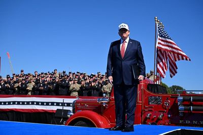 Trump renames places and poses as superhero in bizarre social media blitz