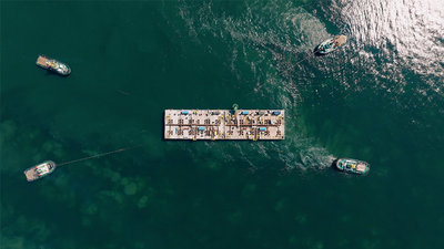 Belgium sank 23 concrete blocks in the North Sea to build world's first artificial energy island in a €7B project