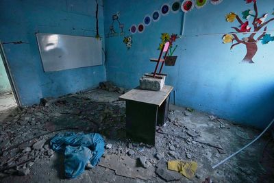 Photos show what remains of an Iranian school where some 120 children died in a U.S. strike
